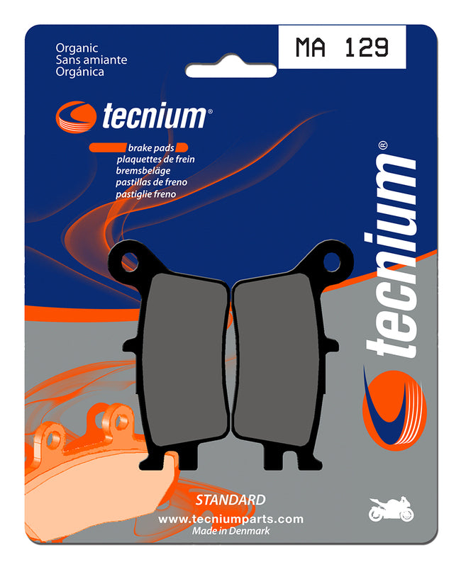 Pastillas de freno Tecnium MA129 Orgánicas