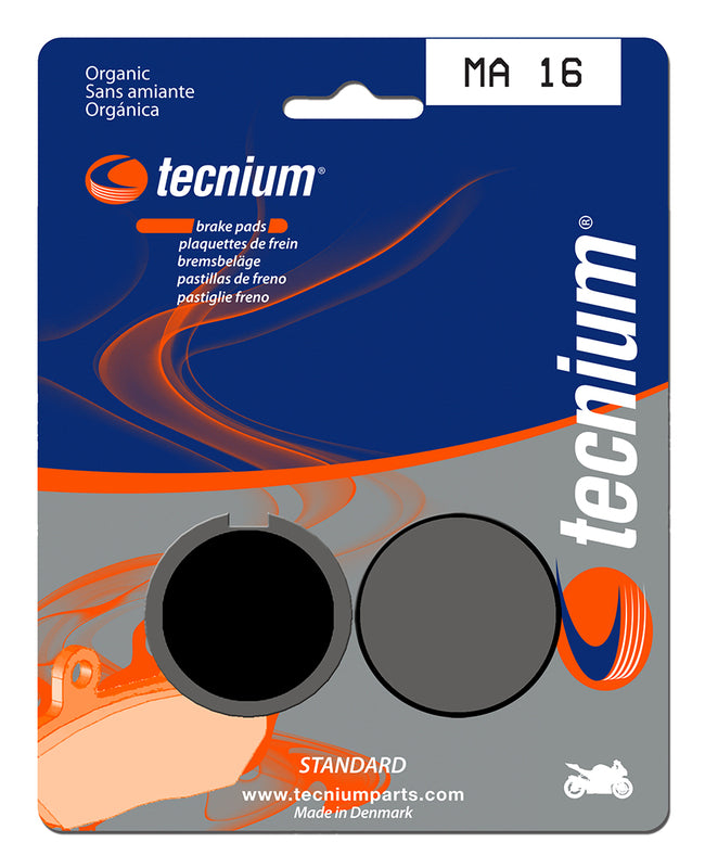 Pastillas de freno Tecnium MA16 Orgánicas