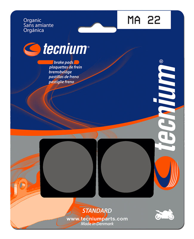 Pastillas de freno Tecnium MA22 Orgánicas