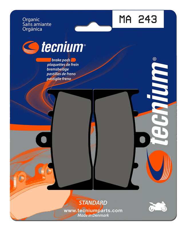 Pastillas de freno Tecnium MA243 Orgánicas