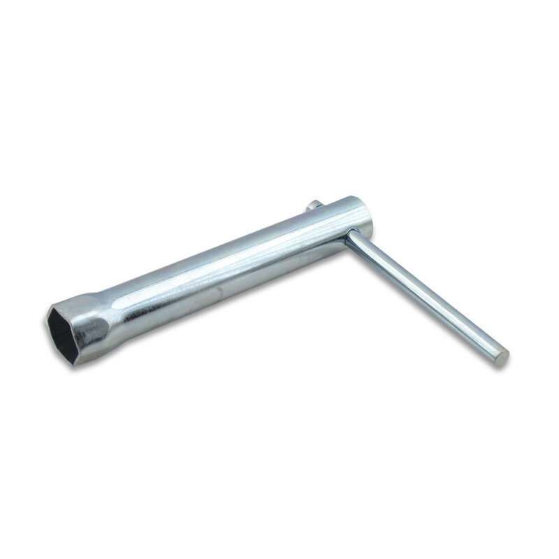 Llave de bujia c/palanca. Exagono 21 mm.