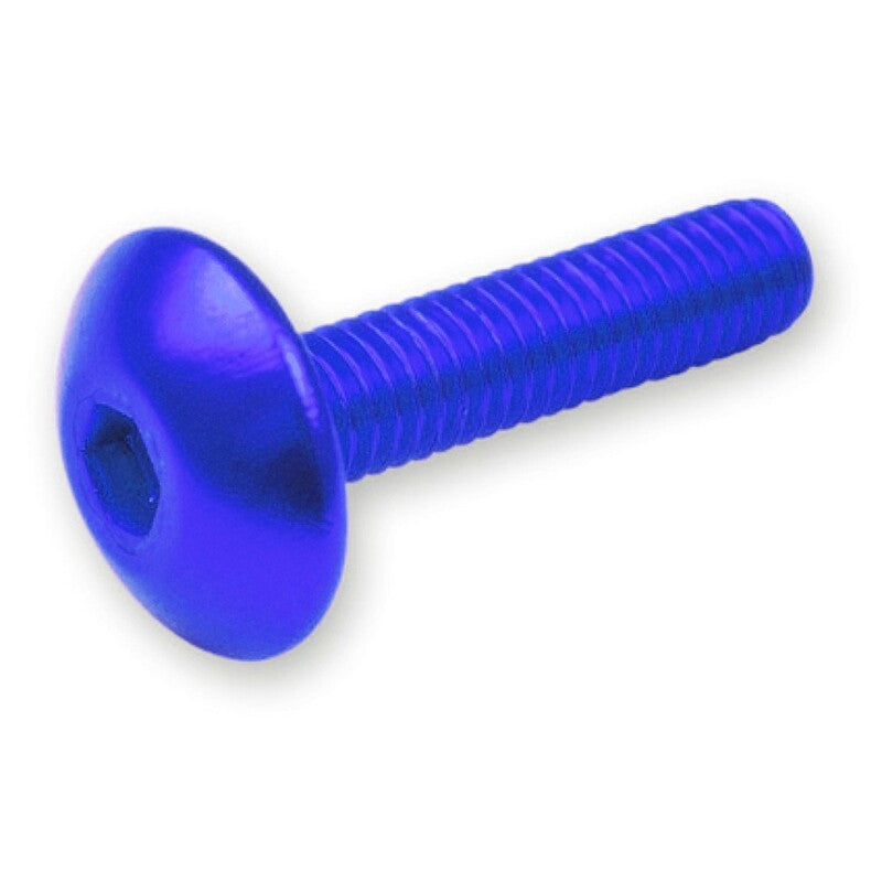 Kit 6 tornillos allen c/alomada M6x30. Azul