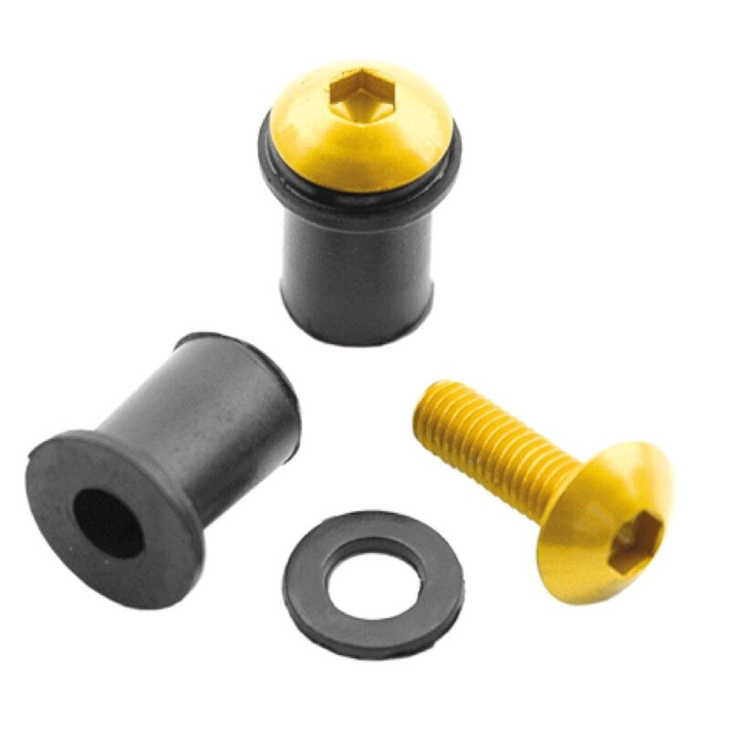 Juego de tornillos para cúpula V PARTS M5x16mm oro - 8 unidades