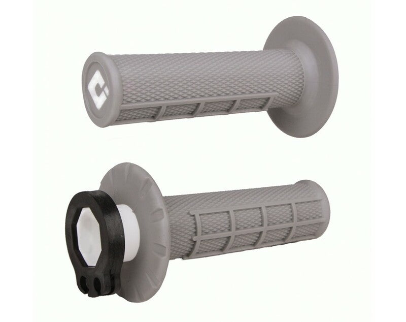 Puños ODI MX V2 Lock-On Haf-Waffle Soft Gris