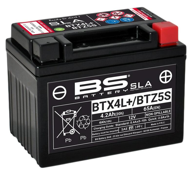 Batería BS BATTERY SLA BTX4L+ / BTZ5S (FA)
