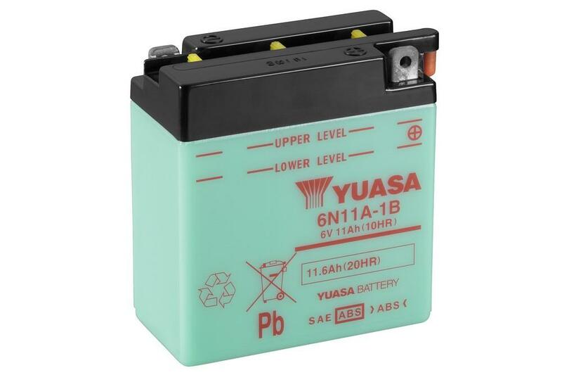 Batería YUASA 6N11A-1B Dry charged (sin electrolito)