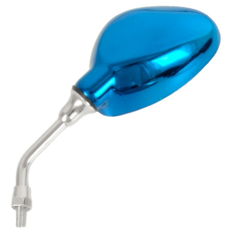 Juego retrovisores universales V PARTS M8 rosca derecha Azul