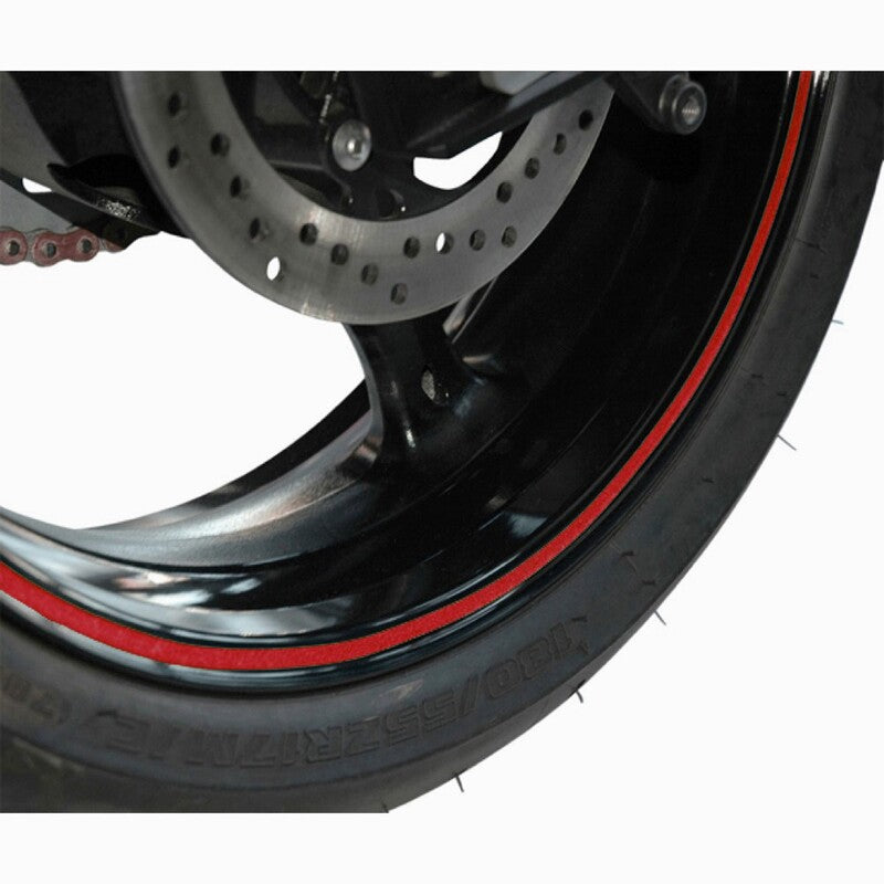 Adhesivo para llantas V PARTS 6m x 7mm rojo reflectante