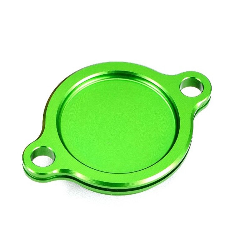Tapa filtro de aceite verde Kawasaki Suzuki