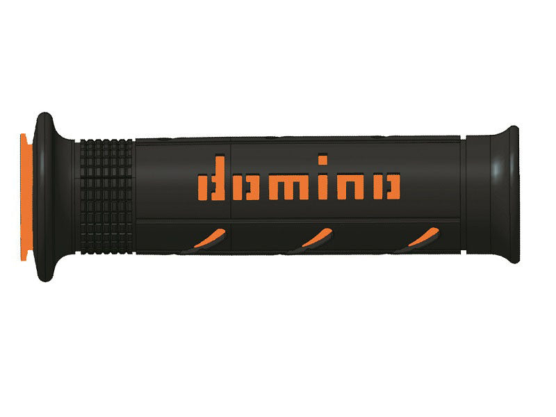Puños racing DOMINO super soft 126mm negro/naranja A25041C4540