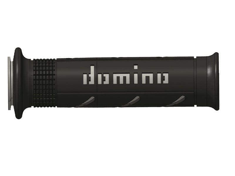 Puños racing DOMINO super soft 126mm negro/gris A25041C5240