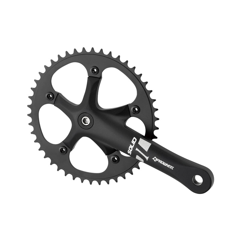 PROWHEEL Set plato y bielas de bicicleta Fixie 46 Dientes Bielas 170mm