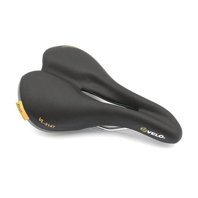 Sillín bicicleta VELO VL3147 prostático. Negro. Masculino