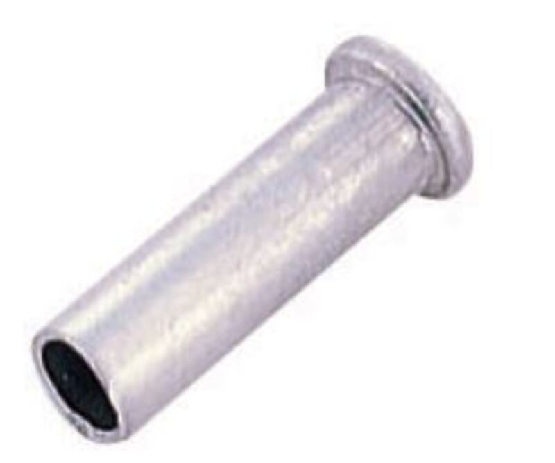 ALHONGA Bote 500 Terminales de cable Ø2mm. Aluminio plata