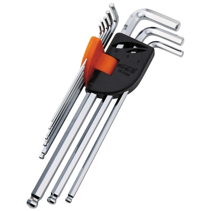 Set Llaves Allen L. 2/2.5/3/4/5/6/8/10mm Super B - REF TB-TH30