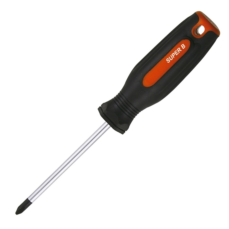 Destornillador Phillips 2, largo 100mm Super B - REF TB-7528
