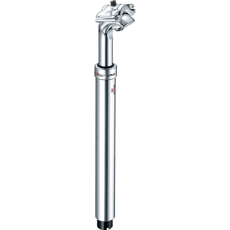 Tija de sillín UNO City Comfort con suspensión - 350 mm Ø27.2 Plata