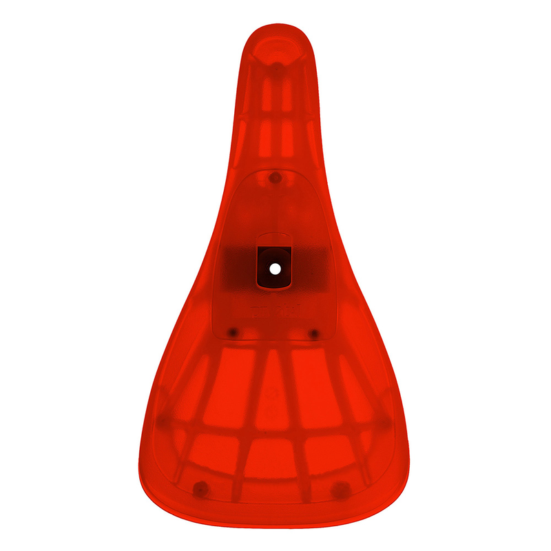 Sillín para tija pivotante VELO VL7101 nylon translucido rojo