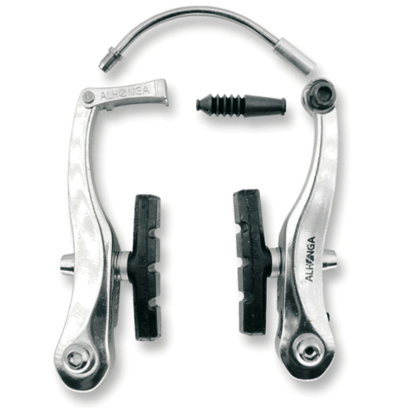 Juego de frenos V-Brake ALU. Rojo