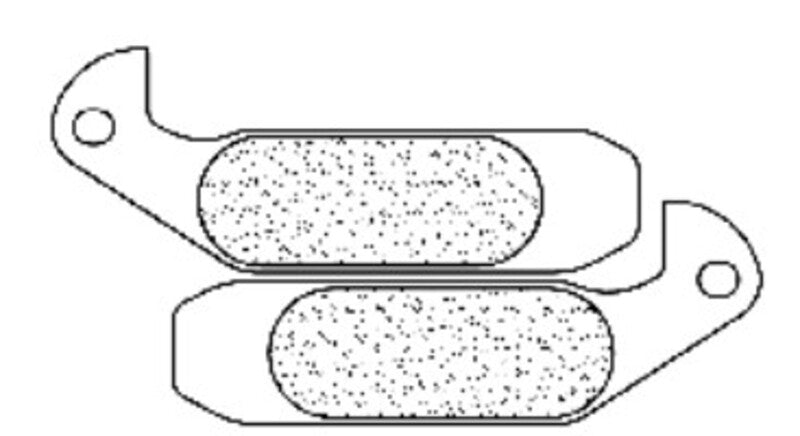 Juego de pastillas sinterizadas con tratamiento cerámico para bici CL BRAKES (4010VRX)