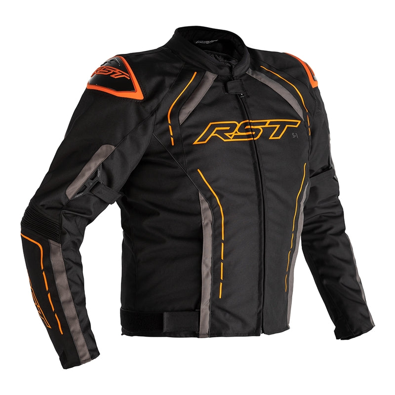 Chaqueta (Textil) RST S-1 Negro/Gris/Naranja, 58 EU/Talla 2XL