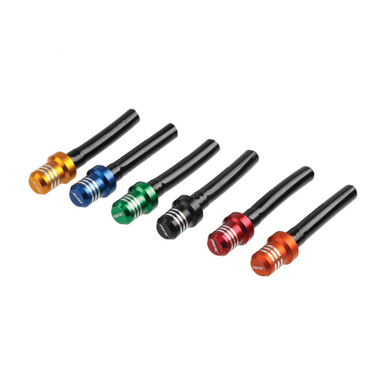 Válvula tapón depósito de gasolina RFX Race - Manguito corto con tapón de 1 vía (Azul)