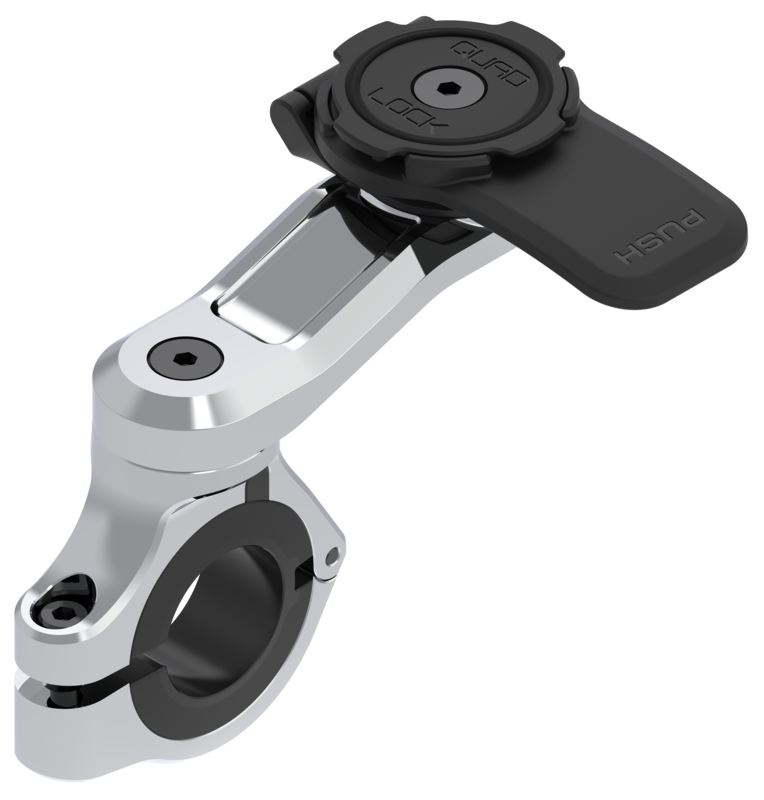 Soporte de smartphone para manillar QUAD LOCK Pro Chrome