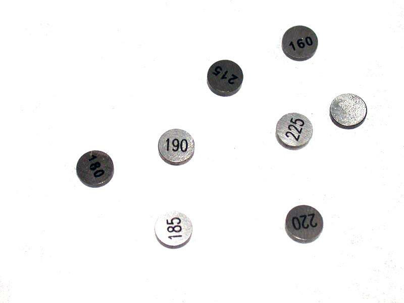 Pastillas de reglaje Hot Cams (Set 5pcs) Ø9,48 x 1,8 mm