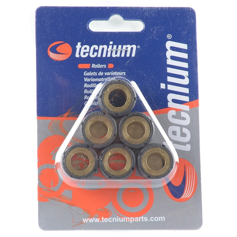 Rodillos de variador TECNIUM 23x18mm 15gr - 6 piezas