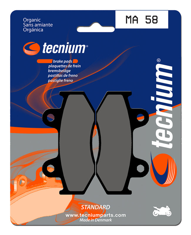 Pastillas de freno Tecnium MA58 Orgánicas