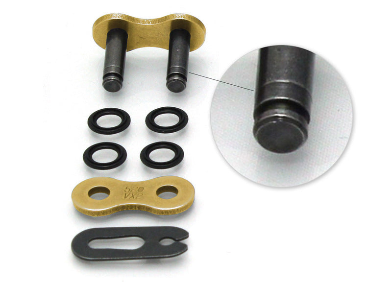 Enganche de cadena DID 520VX3 - Oro Cierre rápido