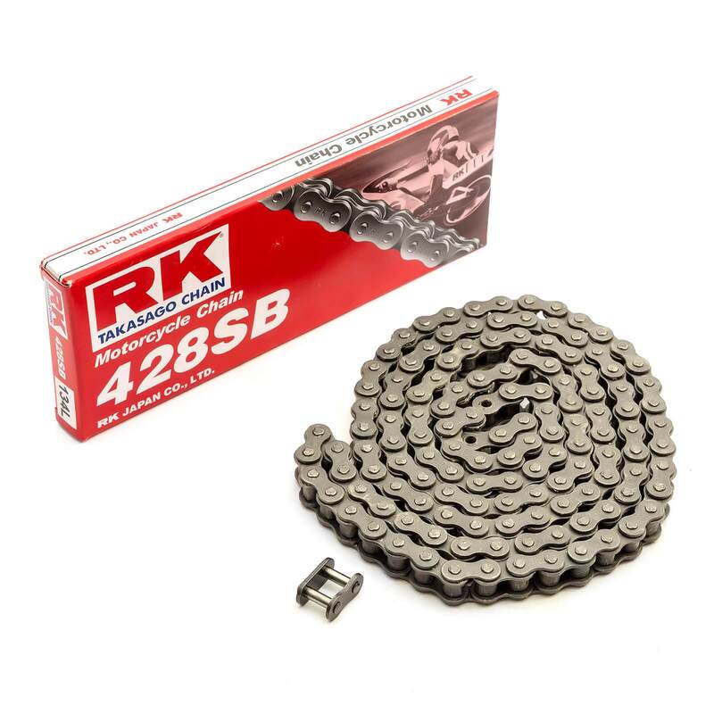 Enganche de cadena RK cierre rápido 428SB negro