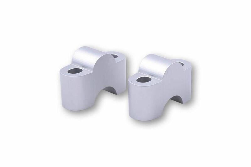 Alzas de manillar LSL Ø22.2mm +25mm - Plata