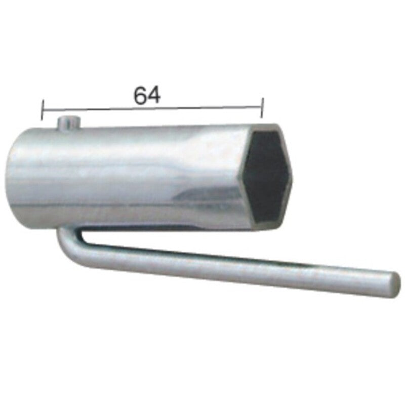 Llave de bujía para ciclomotores plegable Hex.21mm