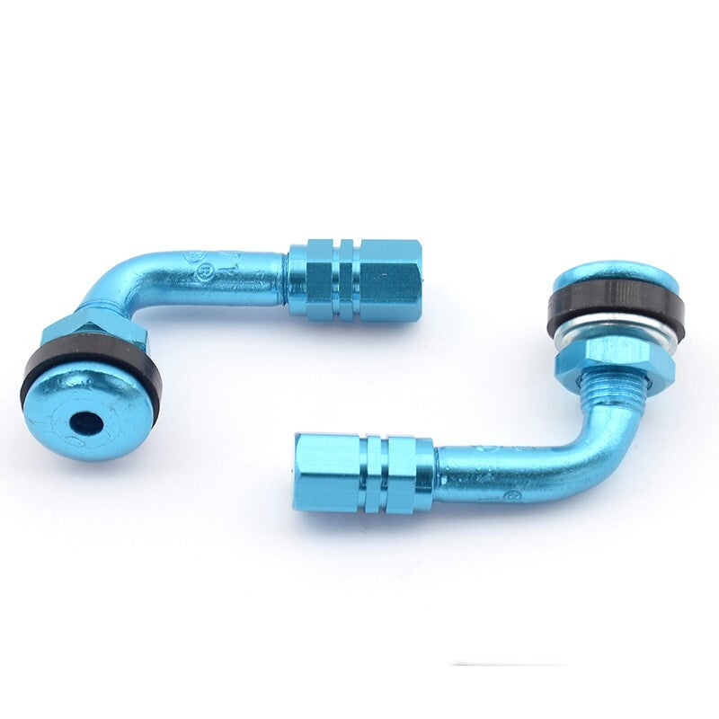 Kit 2 Válvulas moto anodizadas. Azul