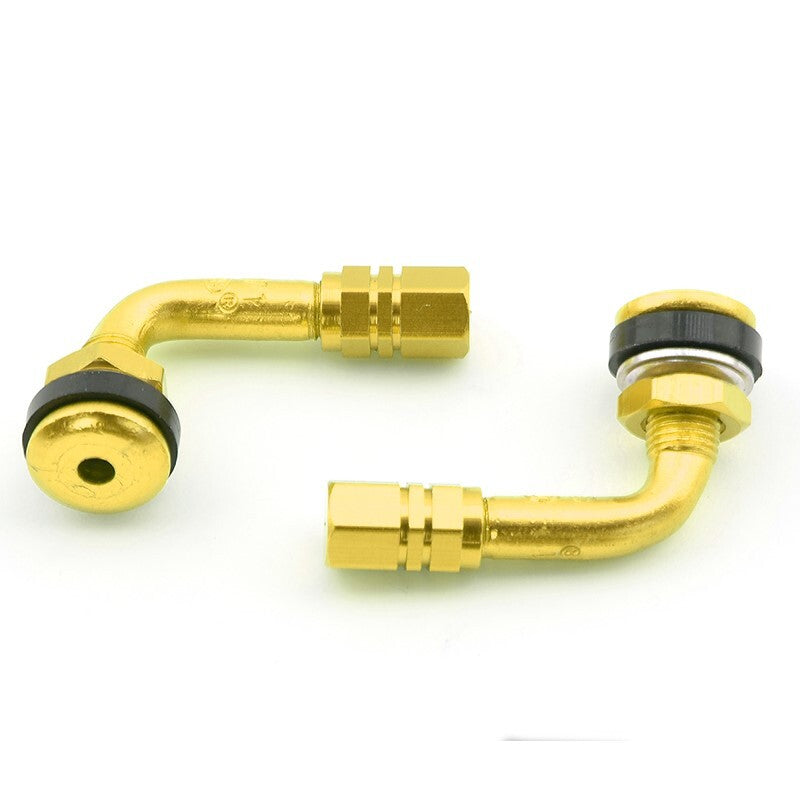 Kit 2 Válvulas moto anodizadas. Oro