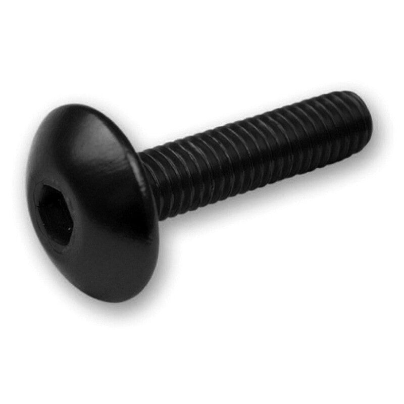 Kit 6 tornillos allen c/alomada M6x30. Negro