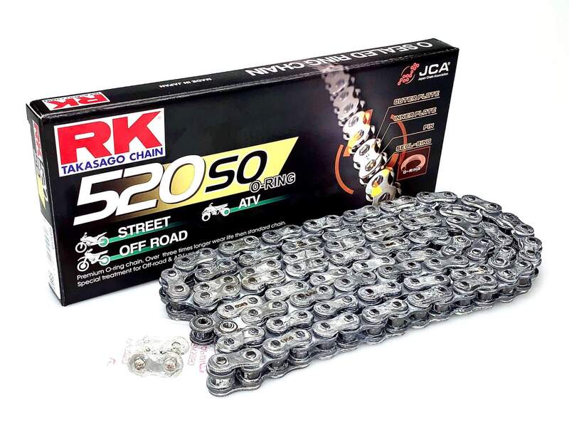 Cadena RK 520SO con 86 eslabones negro
