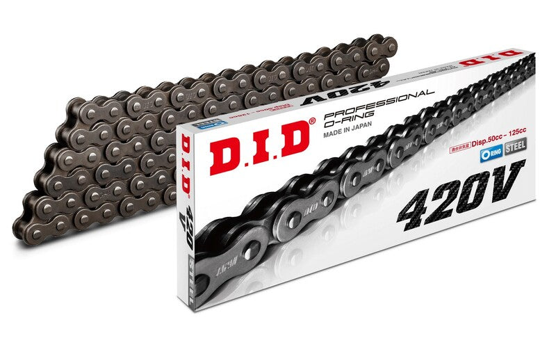 Cadena DID 420V con 128 eslabones negro