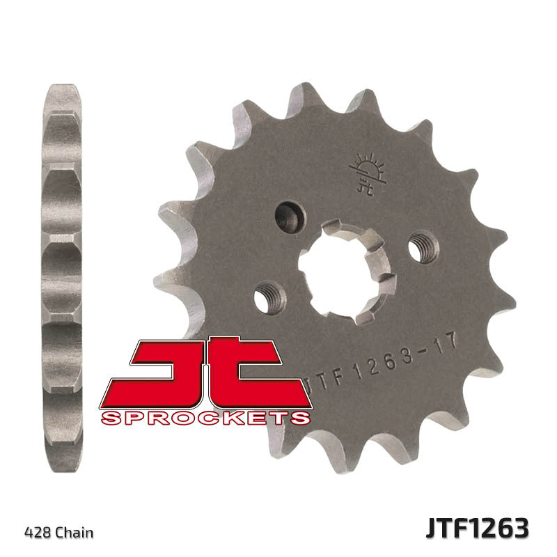 Piñón JT SPROCKETS acero estándar 1263 - Paso 428