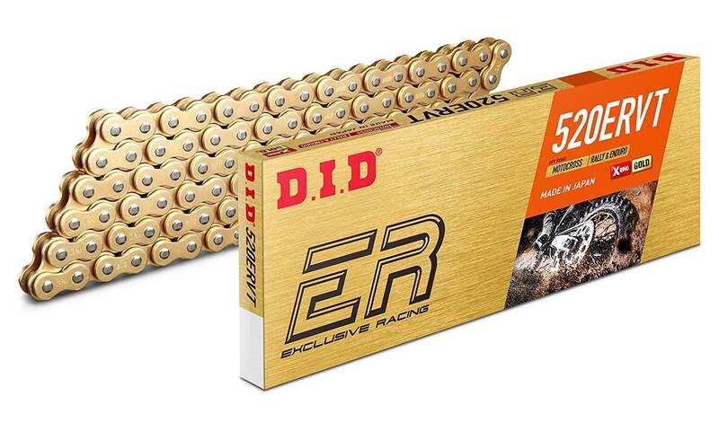Cadena DID 520ERVT con 124 eslabones oro