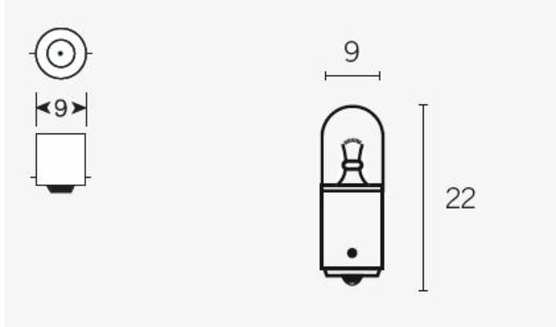 Caja de 10 lámparas posición 6V4W