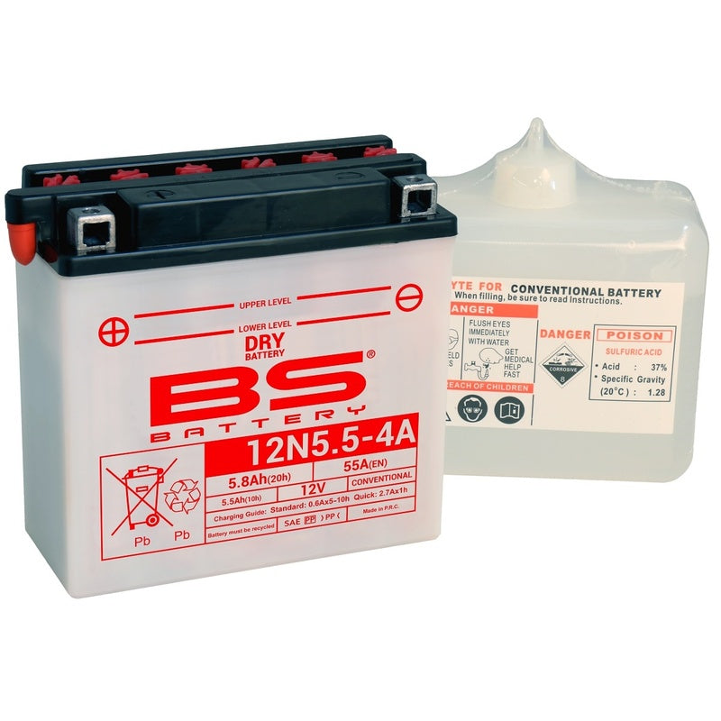 Batería BS BATTERY 12N5.5-4A