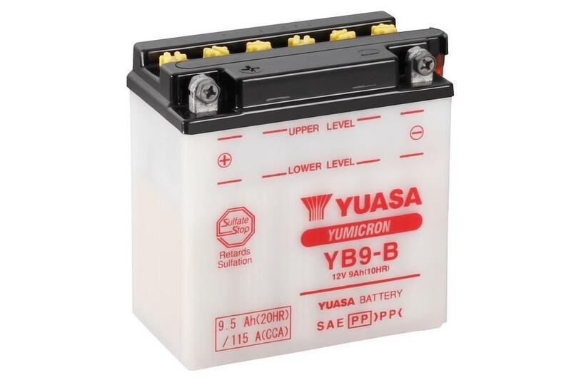 Batería YUASA YB9-B Combipack (con electrolito)