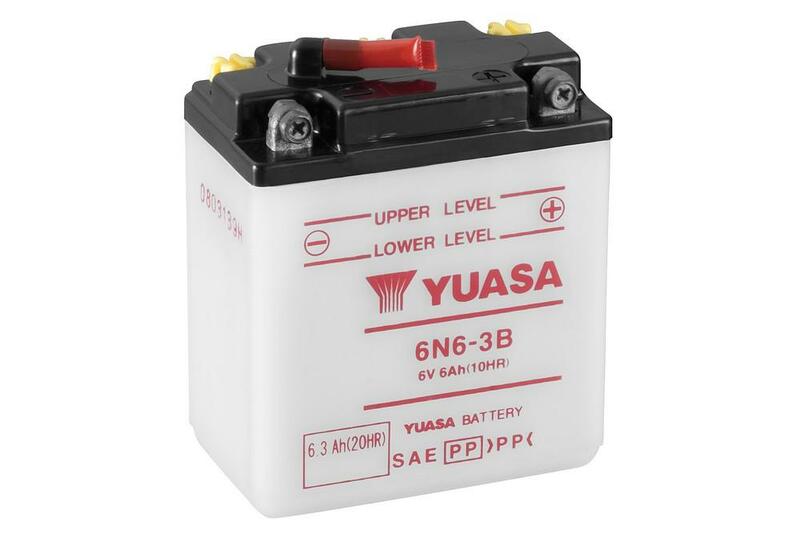 Batería YUASA 6N6-3B Dry charged (sin electrolito)