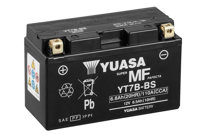 Batería YUASA YT7B-BS Combipack (con electrolito)