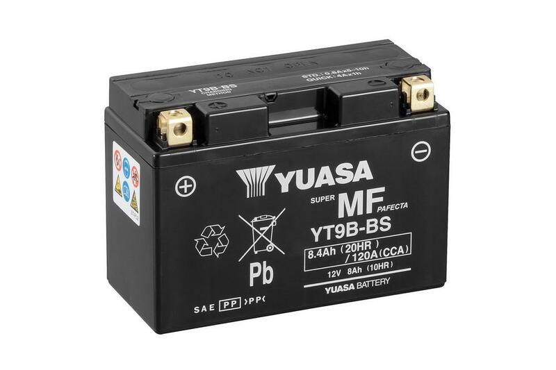 Batería YUASA YT9B-BS Combipack (con electrolito)
