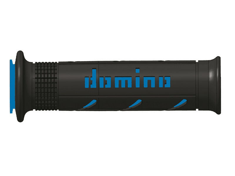 Puños racing DOMINO super soft 126mm negro/azul A25041C4840