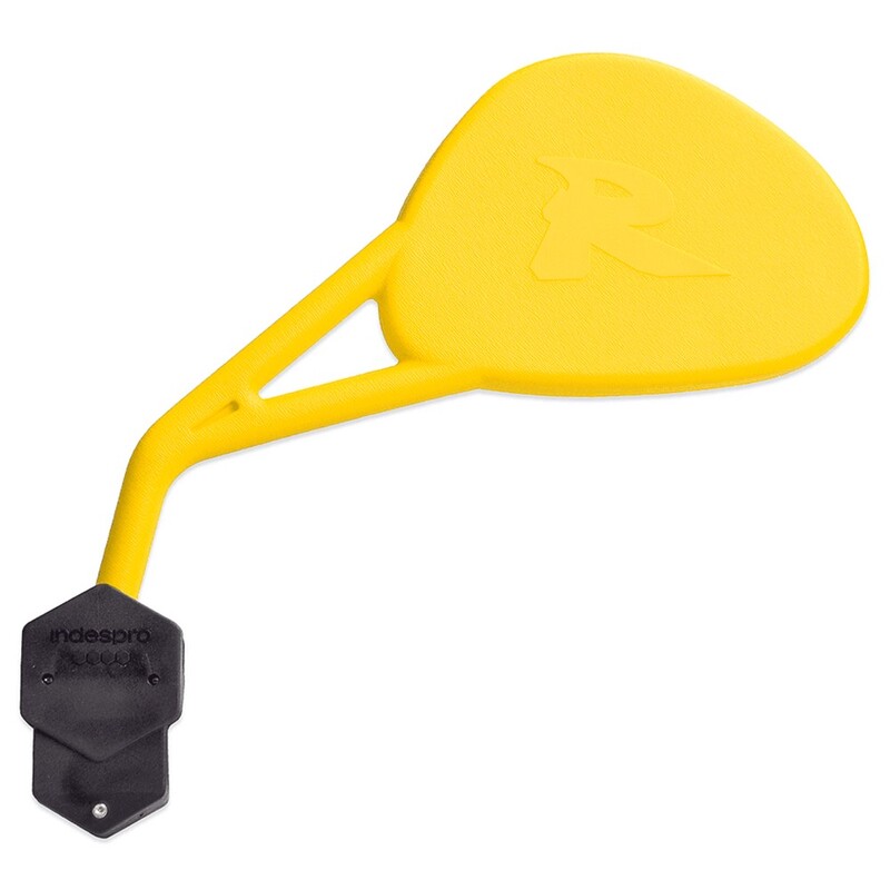 Retrovisor izquierdo universal V PARTS Enduro R (homologado) con brida Amarillo