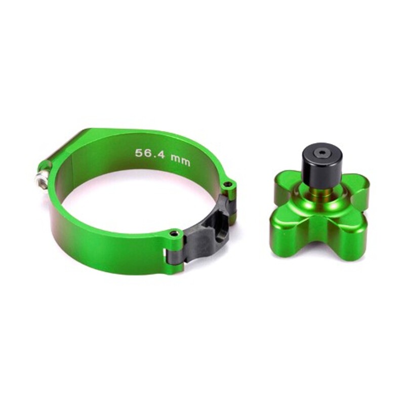 Bloqueo de horquilla verde Kawasaki